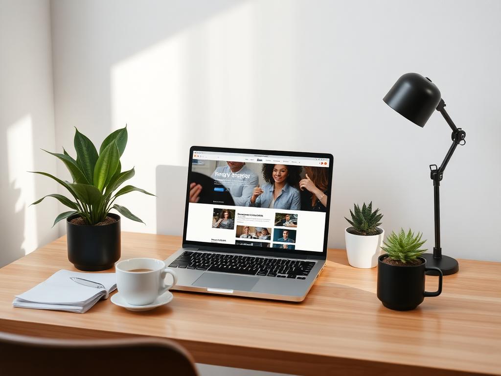 Professionele webdesign werkplek